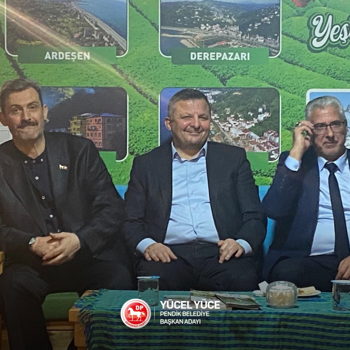 DP Pendik Belediye Başkan Adayı Yücel Yüce'den Pendik Rizeliler Derneği'ni Ziyaret