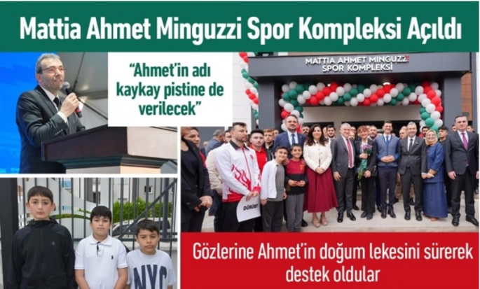 Pendik’e 15. Spor Kompleksi: Mattia Ahmet Minguzzi İsmiyle Açıldı