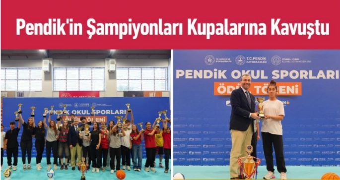 Pendik’in Şampiyonları Ödüllerine Kavuştu
