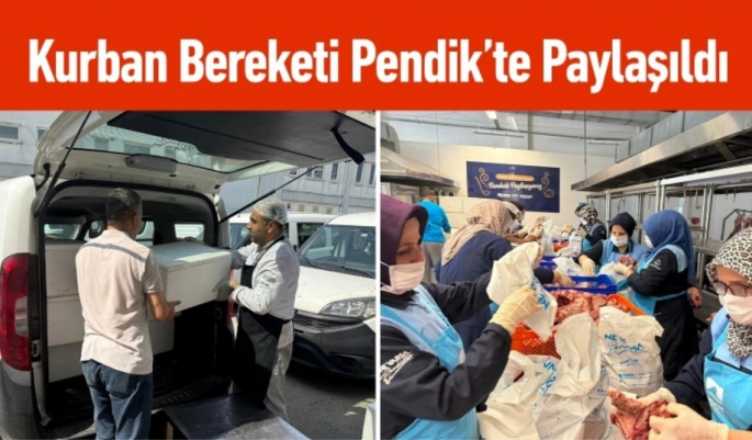 Pendik'te Kurban Bereketi: Paylaşılan Etler Yüzlerce Aileye Ulaştı