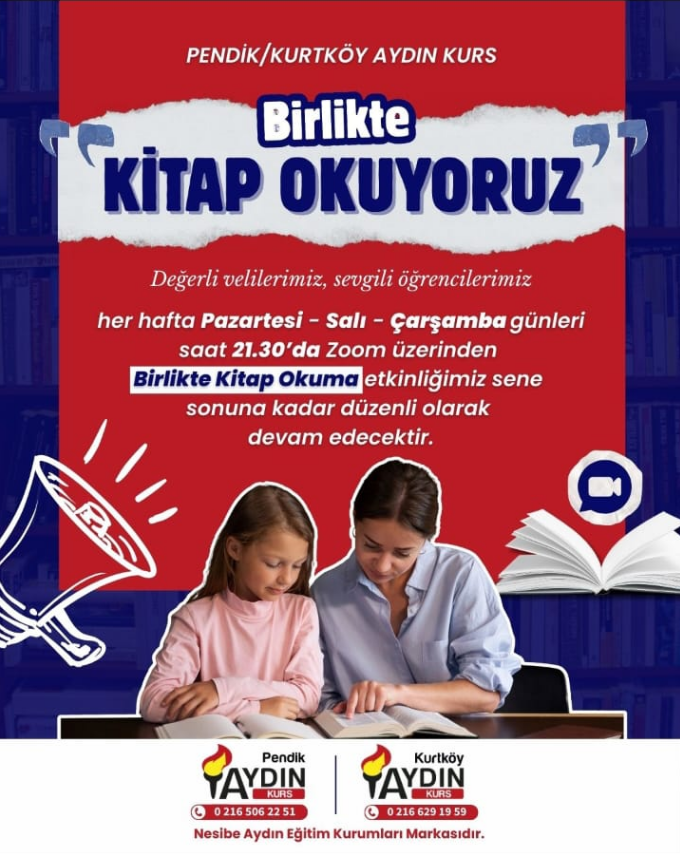 Pendik ve Kurtköy Aydın Kurs Şubelerinde ‘Birlikte Kitap Okuyoruz’ Etkinliği Başladı