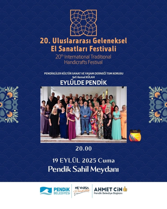 Pendikliler Derneği TSM Korosu Sahil Meydanında Sahne Alacak