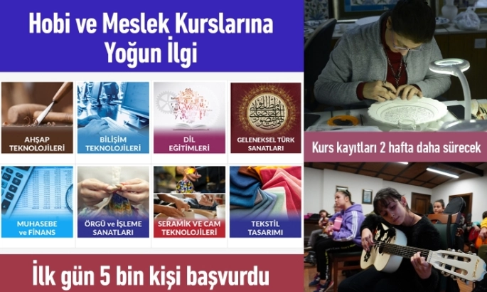 PESEM Hobi ve Meslek Kurslarına Yoğun İlgi