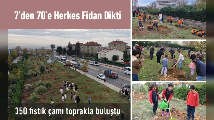 Pendik’te 350 Fidan Dikildi