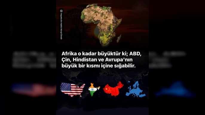 Bildiğimiz Dünya Haritası Yanıltıyor: Afrika Gerçekten Dev!