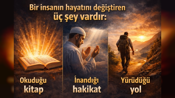 Bir insanın hayatını değiştiren üç şey vardır