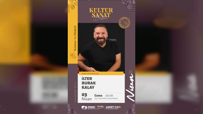 İlter Burak Kalay Konseri 3 Nisan’da Yunus Emre’de