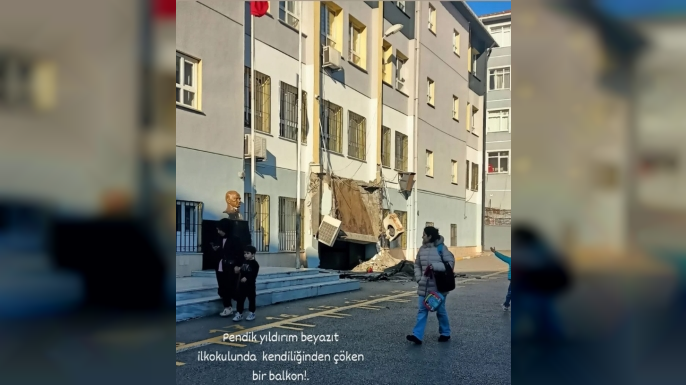 Kaynarca’da Okulda Korkutan Olay: Yıldırım Bayezid İlkokulu’nda Çökme