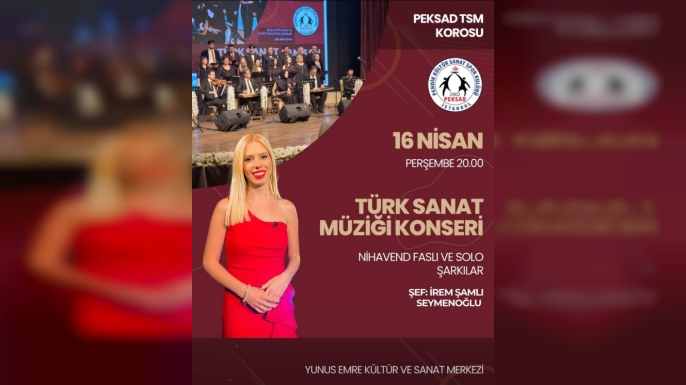 PEKSAD TSM Korosu 16 Nisan’da Sahne Alacak