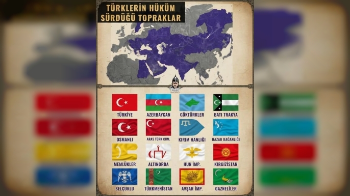 Türklerin Tarih Boyunca Hüküm Sürdüğü Coğrafyalar