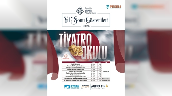 Pendik Sanat Akademisi Tiyatro Okulu’ndan Yıl Sonu Gösterileri Başlıyor