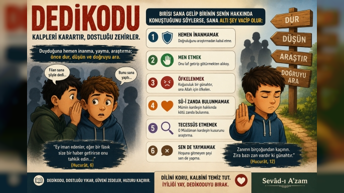 Dedikodunun Altı Tehlikesi ve Müminin Sorumluluğu