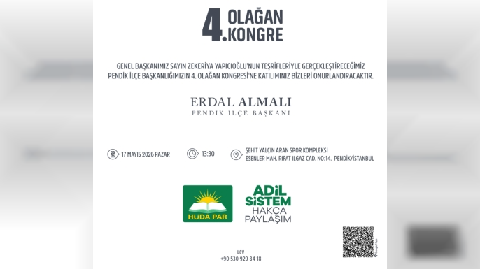 HÜDA PAR Pendik İlçe Teşkilatı 4. Olağan Kongresi’ne Hazırlanıyor
