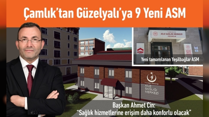 Çamlık’tan Güzelyalı’ya 9 Yeni Aile Sağlığı Merkezi