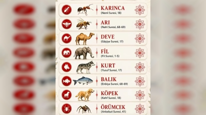 Kur’an’da Geçen Hayvanlar ve Taşıdıkları Hikmetler