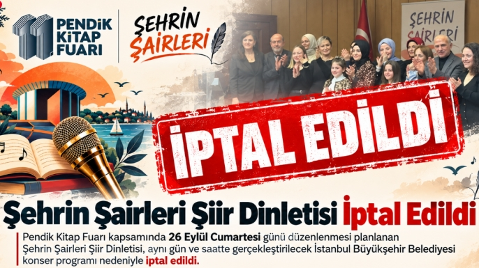 Pendik Kitap Fuarı’ndaki Şiir Dinletisi İptal Edildi