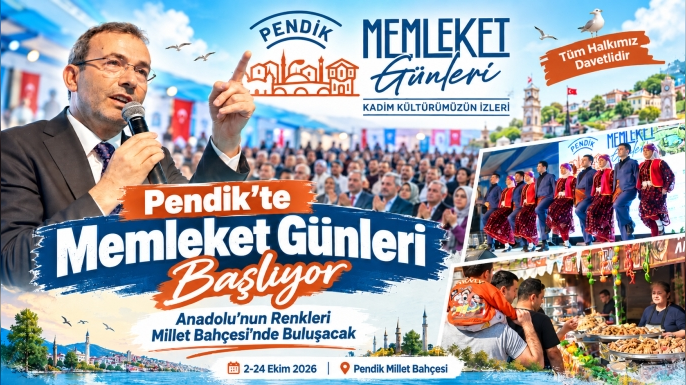 Pendik’te Memleket Günleri Başlıyor: Anadolu’nun Renkleri Millet Bahçesi’nde Buluşacak