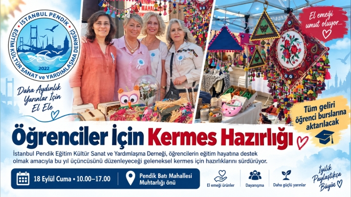 Pendik’te Öğrenci Bursları İçin Kermes Düzenlenecek