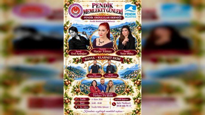Pendik’te Ordulular Buluşuyor: Memleket Hasreti Türkülerle Giderilecek!