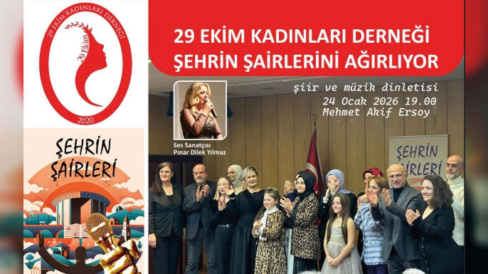 29 Ekim Kadınları Derneği Şehrin Şairlerini Ağırlıyor