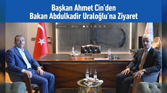 Başkan Ahmet Cin, Bakan Abdulkadir Uraloğlu ile Pendik’in Ulaşım Yatırımlarını Görüştü