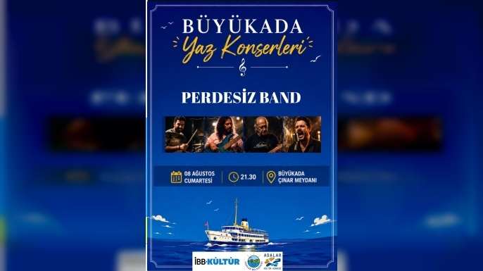 Büyükada Yaz Konserleri 25. yılında Perdesiz Band ile başlıyor