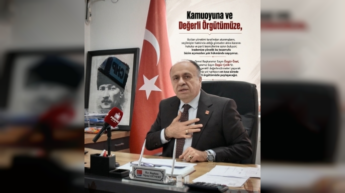 CHP Pendik İlçe Başkanı Niyazi Güneri'den Görevden Alma Kararına Tepki