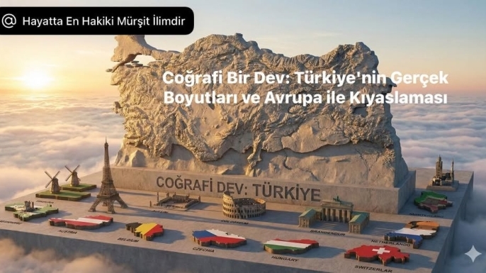 Coğrafi Bir Dev: Türkiye'nin Gerçek Boyutları ve Avrupa ile Kıyaslaması