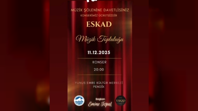 ESKAD Müzik Topluluğu’ndan 11 Aralık’ta Konser