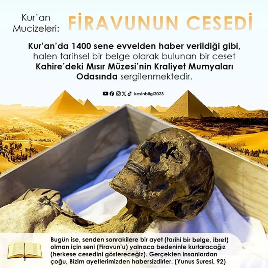 Firavunun Cesedi: Kur’an’da Bildirilen Mumya Hâlâ Sergileniyor