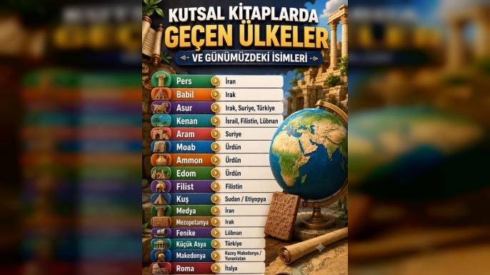 Kutsal Kitaplarda Geçen Ülkelerin Günümüzdeki Karşılıkları