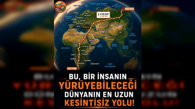 Okyanusa Girmeden Dünyanın En Uzun Yürüyüşünü Yapabilir Misiniz?