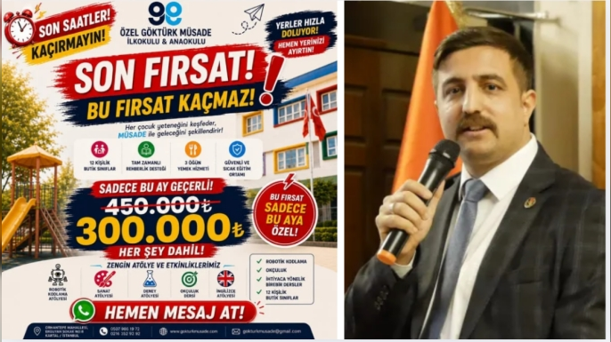 Özel Göktürk Müsade Okulları'ndan Son Fırsat Kampanyası