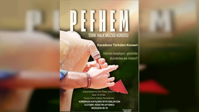 PEFHEM Türk Halk Müziği Korosu’nda Yeni Sesler İçin Kayıt Zamanı