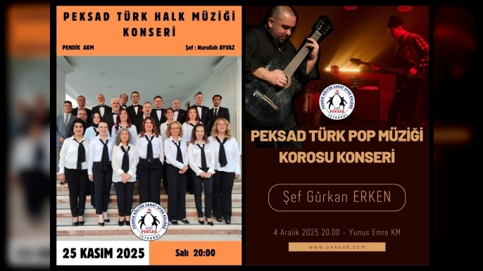 PEKSAD Koroları Kasım ve Aralık Ayında Sahne Alıyor