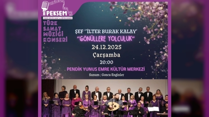 PEKSEM’den Yıl Sonu Konseri: “Gönüllere Yolculuk”