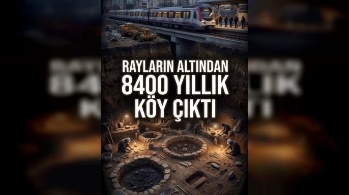 Pendik'te Rayların Altından 8 Bin 400 Yıllık Yerleşim Ortaya Çıktı