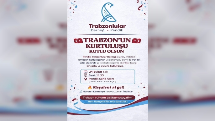 Pendik’te Trabzon’un Kurtuluşu Coşkuyla Kutlanacak