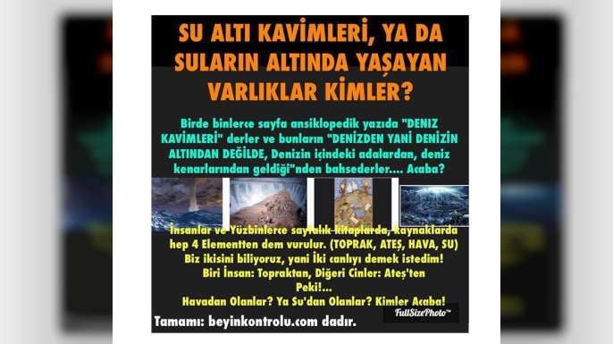 Su Altı Kavimleri ve Kadim Kaynaklardaki Gizemli Varlıklar