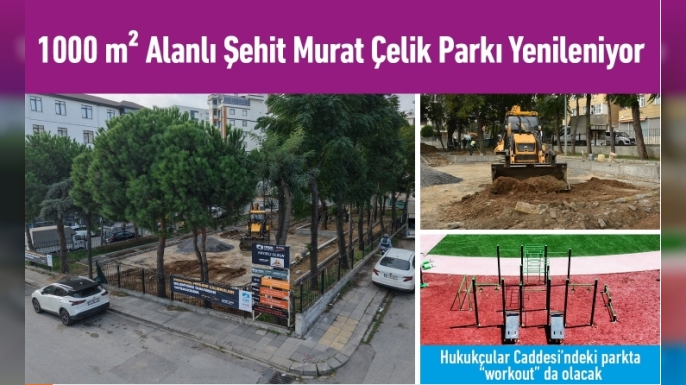 Velibaba Şehit Murat Çelik Parkı Yenileniyor
