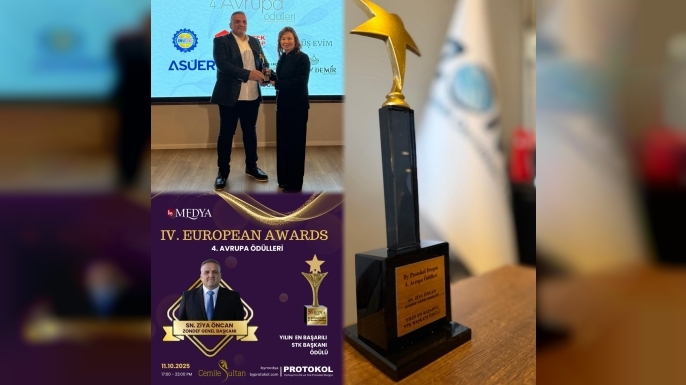 ZONDEF Genel Başkanı Ziya Öncan’a ‘Yılın En Başarılı STK Başkanı’ Ödülü