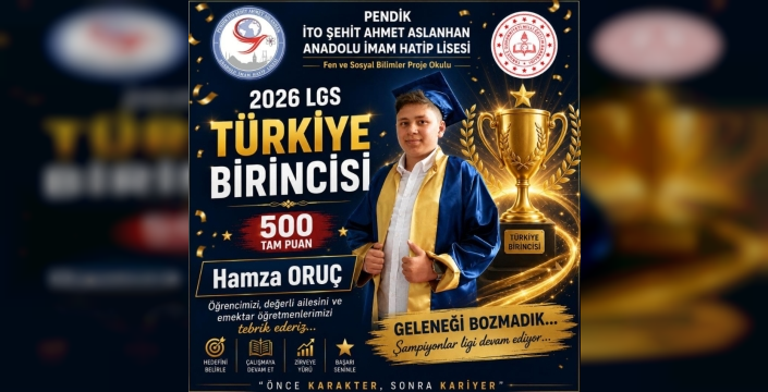 Pendik'ten Bir Türkiye Birincisi Daha: Hamza Oruç