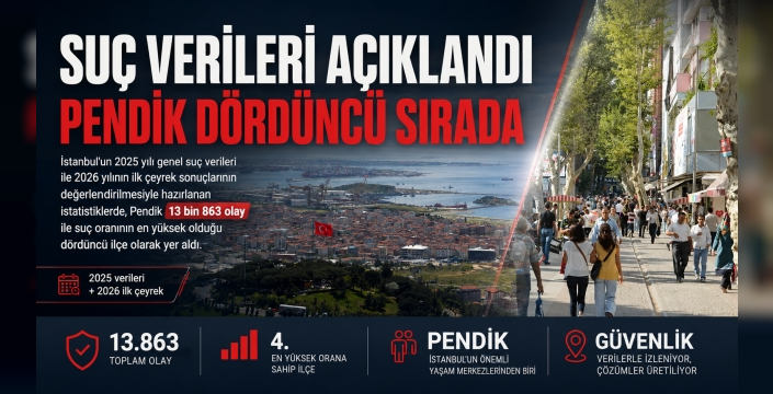 Suç Verileri Açıklandı: Pendik Dördüncü Sırada
