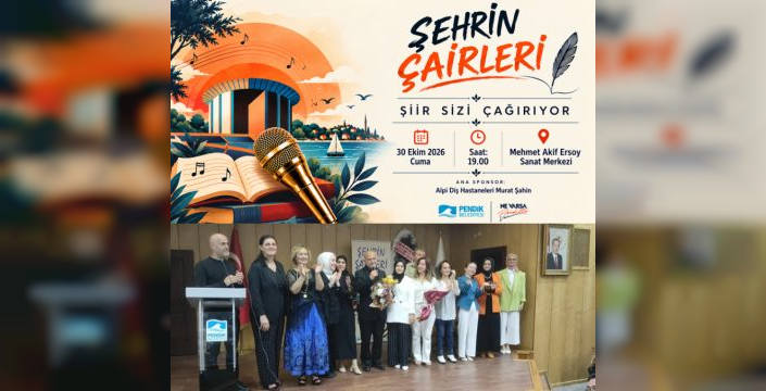Şehrin Şairleri 30 Ekim’de Mehmet Akif Ersoy SM’de Sahne Alacak